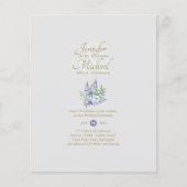 Lilac Floral Brautparty per Post oder Hochzeit (Vorderseite)