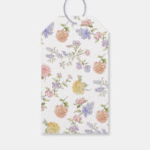 Lilac Floral Brautparty Vielen Dank Geschenkanhänger (Rückseite)