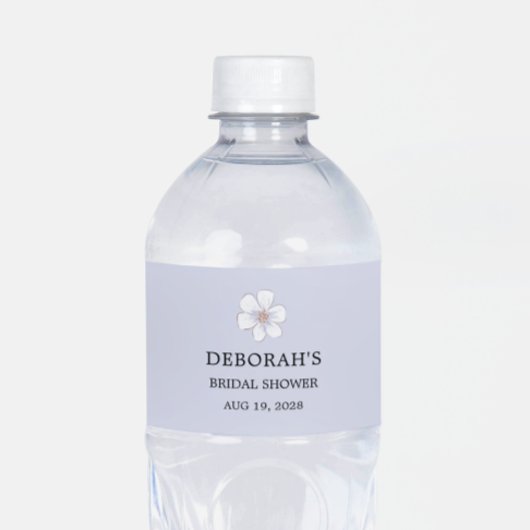 Lilac Floral Brautparty Wasserflaschenetikett