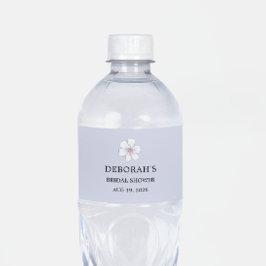 Lilac Floral Brautparty Wasserflaschenetikett