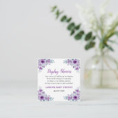Lilac Floral Display Showdusche ohne Geschenk Wrap Begleitkarte (Stehend Vorderseite)