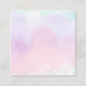 Lilac Floral Display Showdusche ohne Geschenk Wrap Begleitkarte (Rückseite)