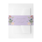 Lilac Floral Garden Wedding Invitation Bly Band (Vorderseite Beispiel)