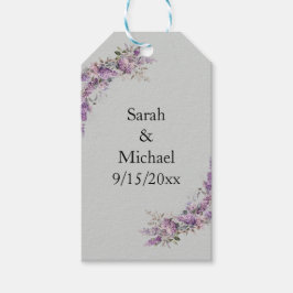 Lilac floral geschenkanhänger