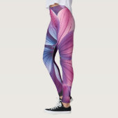 Lilac Floral Lila und rosa Leggings (Links)