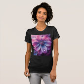 Lilac Floral Lila und rosa T-Shirt (Vorne ganz)