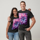 Lilac Floral Lila und rosa T-Shirt (Unisex)