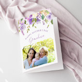 Lilac Floral Mutter Tageskarte für Oma Karte