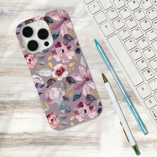 Lilac Floral Pattern Case-Mate iPhone Hülle