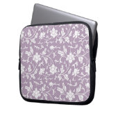 Lilac Floral Pattern Laptopschutzhülle (Vorderseite Links)