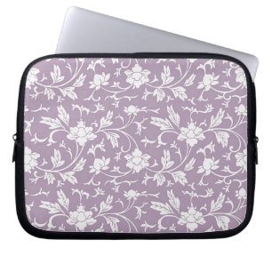 Lilac Floral Pattern Laptopschutzhülle