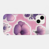 Lilac Floral Phone Case iPhone Hülle (Rückseite (Horizontal))