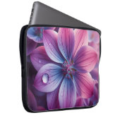 Lilac Floral Pink und Lila Laptopschutzhülle (Vorne Rechts)