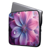 Lilac Floral Pink und Lila Laptopschutzhülle (Vorderseite Links)