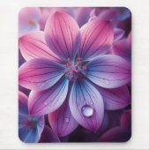 Lilac Floral Pink und Lila Mousepad (Vorne)