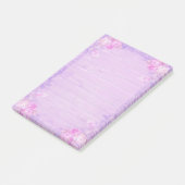 Lilac Floral Post-it Klebezettel (angewinkelt)
