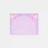 Lilac Floral Post-it Klebezettel (Vorderseite)
