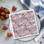 Lilac Floral Serviette