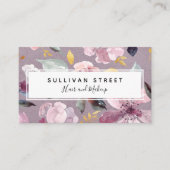 Lilac Floral Visitenkarte (Vorderseite)
