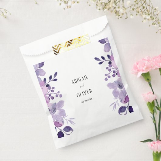 Lilac Floral Wedding Geschenktütchen (Versiegelt)
