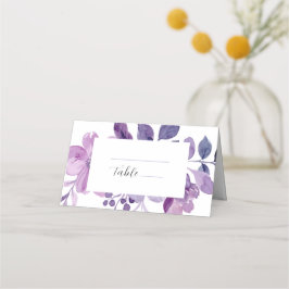 Lilac Floral Wedding Platzkarte