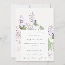 Lilac Floral Wreath Hütte Garden Brautparty