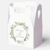 Lilac Floral Wreath Hütte Garden Wedding Geschenkschachtel (Geöffnet)
