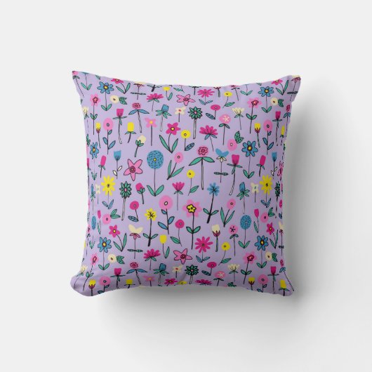 Lilac Flower Garden Cushion Kissen Kissen (Vorderseite)