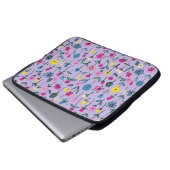 Lilac Flower Garden Laptop Sleeve (Vorne Knopf)