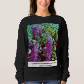 Lilac flowers blooming garden sweatshirt (Vorderseite)