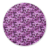 Lilac Foto | Gefleckte halbe Tropfen | Keramikknauf (Vorderseite)