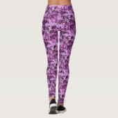 Lilac Foto | Gefleckte halbe Tropfen | Leggings (Rückseite)