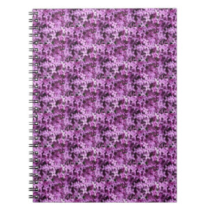 Lilac Foto Gefleckte halbe Tropfen Notizblock