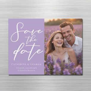 Lilac Foto speichern Sie die Date Magnet Card