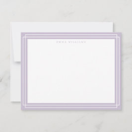 Lilac Frame Note Card Einladung