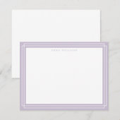 Lilac Frame Note Card Einladung (Vorne/Hinten)