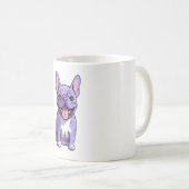 Lilac French Bulldog 2 Kaffeetasse (VorderseiteRechts)