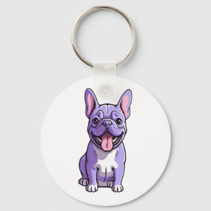 Lilac French Bulldog 2 Schlüsselanhänger