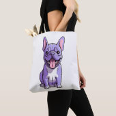 Lilac French Bulldog 2 Tasche (Von Nahem)