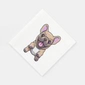 Lilac French Bulldog 9 Serviette (Ecke)