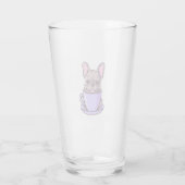 Lilac French Bulldog Glas (Rückseite)