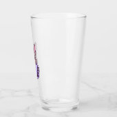 Lilac French Bulldog Glas (Links)