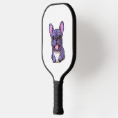 Lilac French Bulldog Pickleball Schläger (Links)