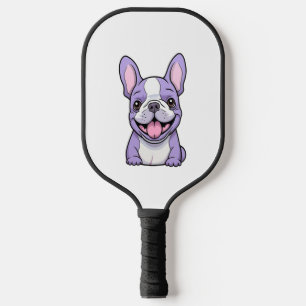 Lilac French Bulldog Pickleball Schläger