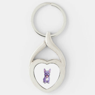 Lilac French Bulldog Schlüsselanhänger