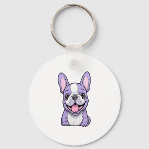Lilac French Bulldog Schlüsselanhänger