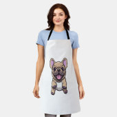 Lilac French Bulldog Schürze (Getragen)