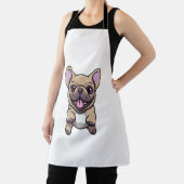 Lilac French Bulldog Schürze (InSitu)