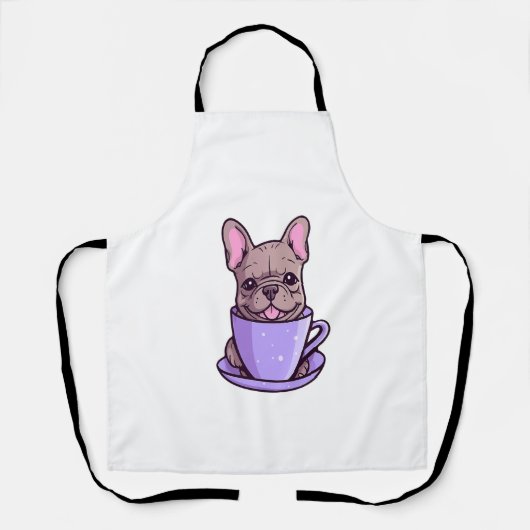 Lilac French Bulldog Schürze (Vorderseite)