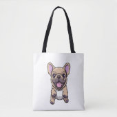 Lilac French Bulldog Tasche (Vorderseite)
